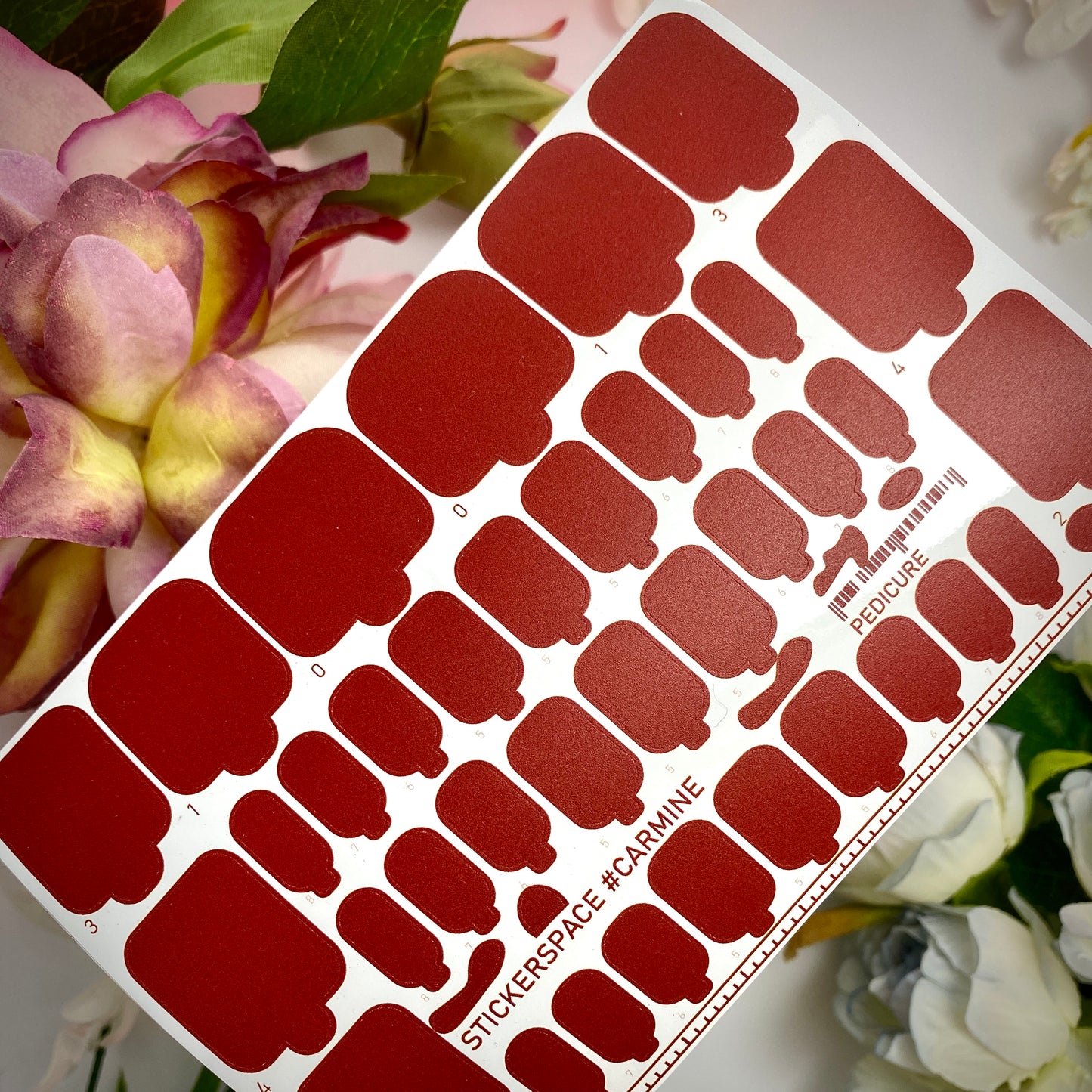 Плівки на нігті "Кармін"