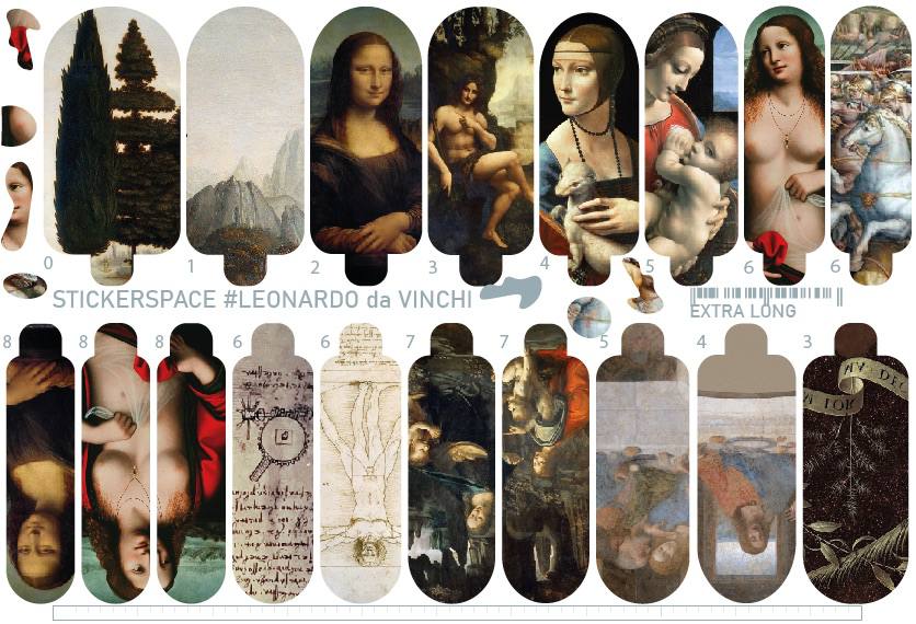 Nail wrap "Leonardo da Vinci"