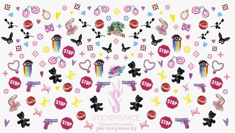 Nail stickers "Cry Baby"