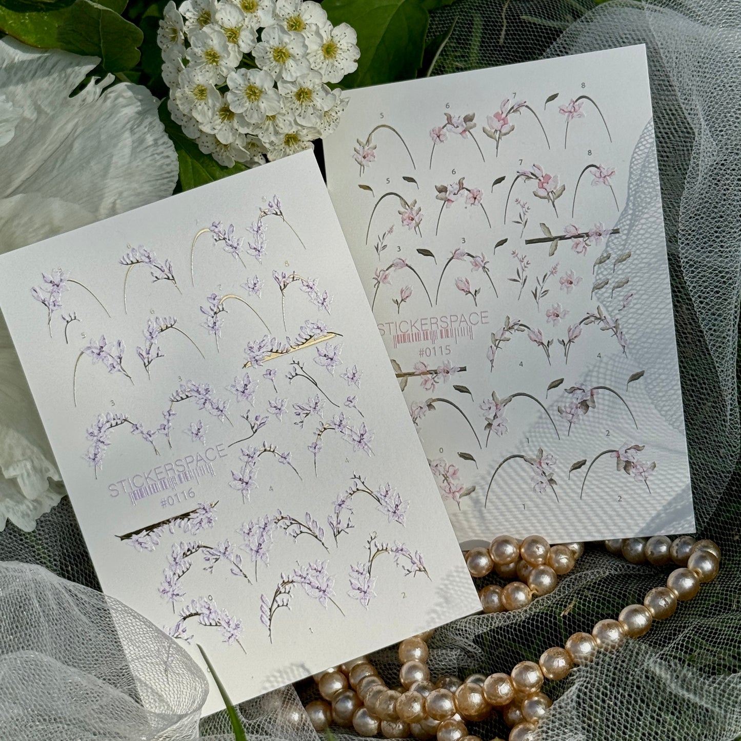 Комбіновані слайдери для нігтів - 0115