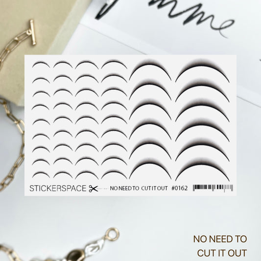 Слайдери для педикюру - Френч градієнт 0162