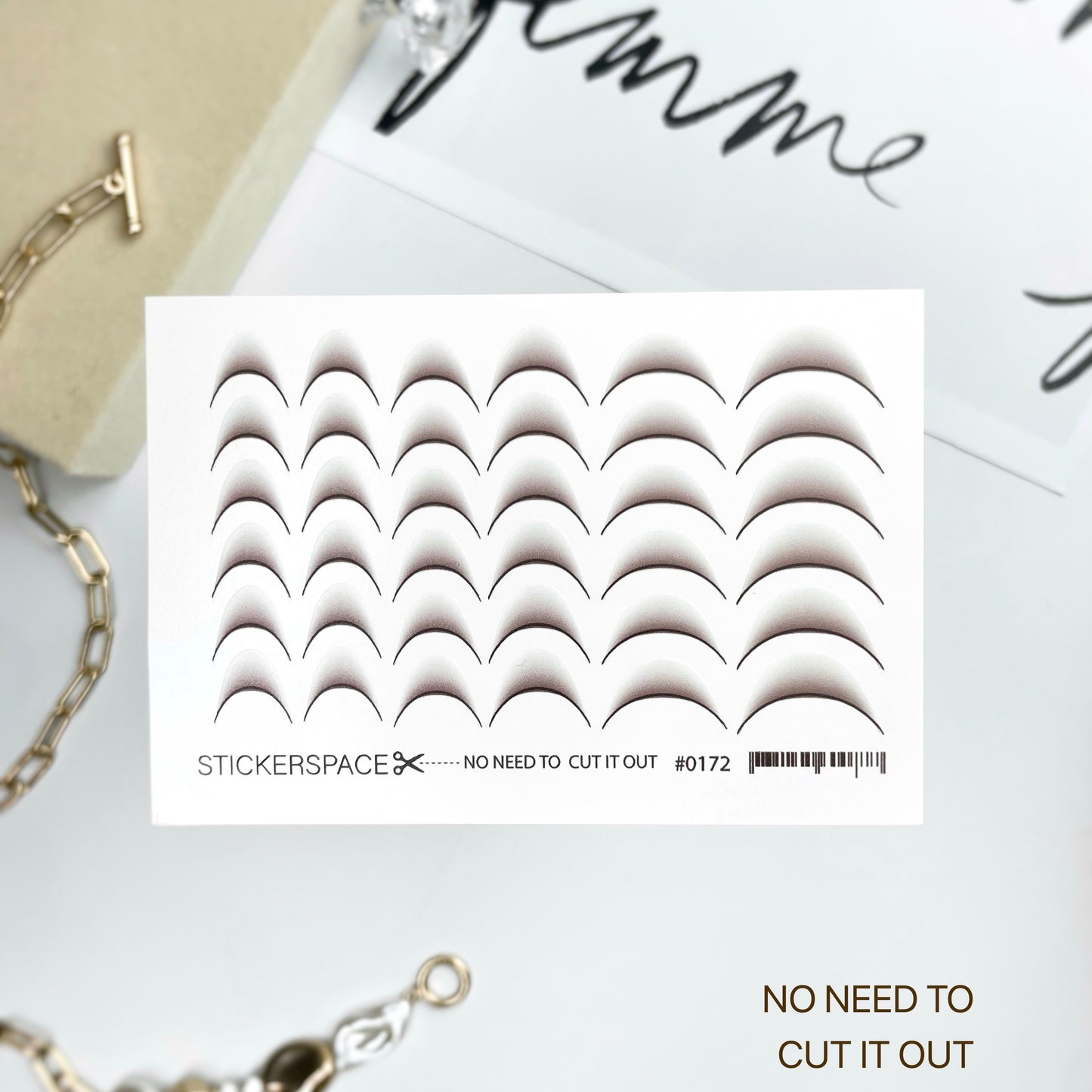 Слайдери для манікюру - Френч градієнт 0172