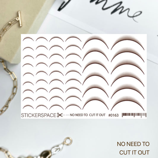 Слайдери для педикюру - Френч градієнт 0163