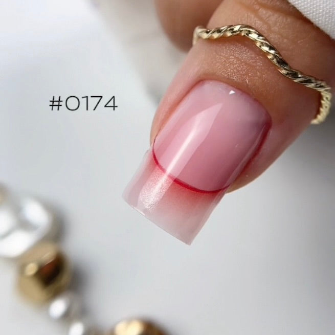 Manicure nail sliders - French Gradient 0174