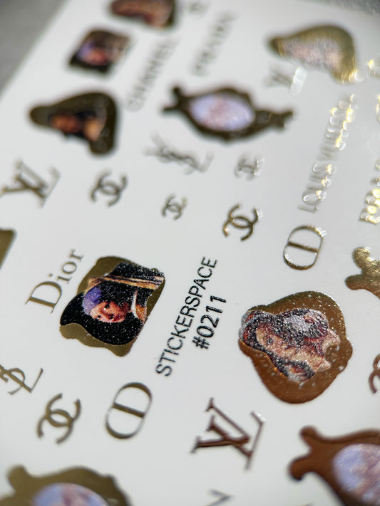 Комбіновані слайдери для нігтів - 0211