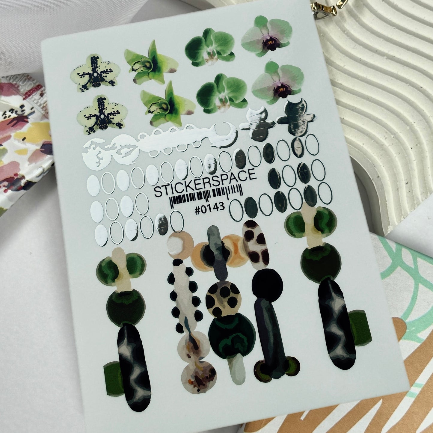 Комбіновані слайдери для нігтів - 0143