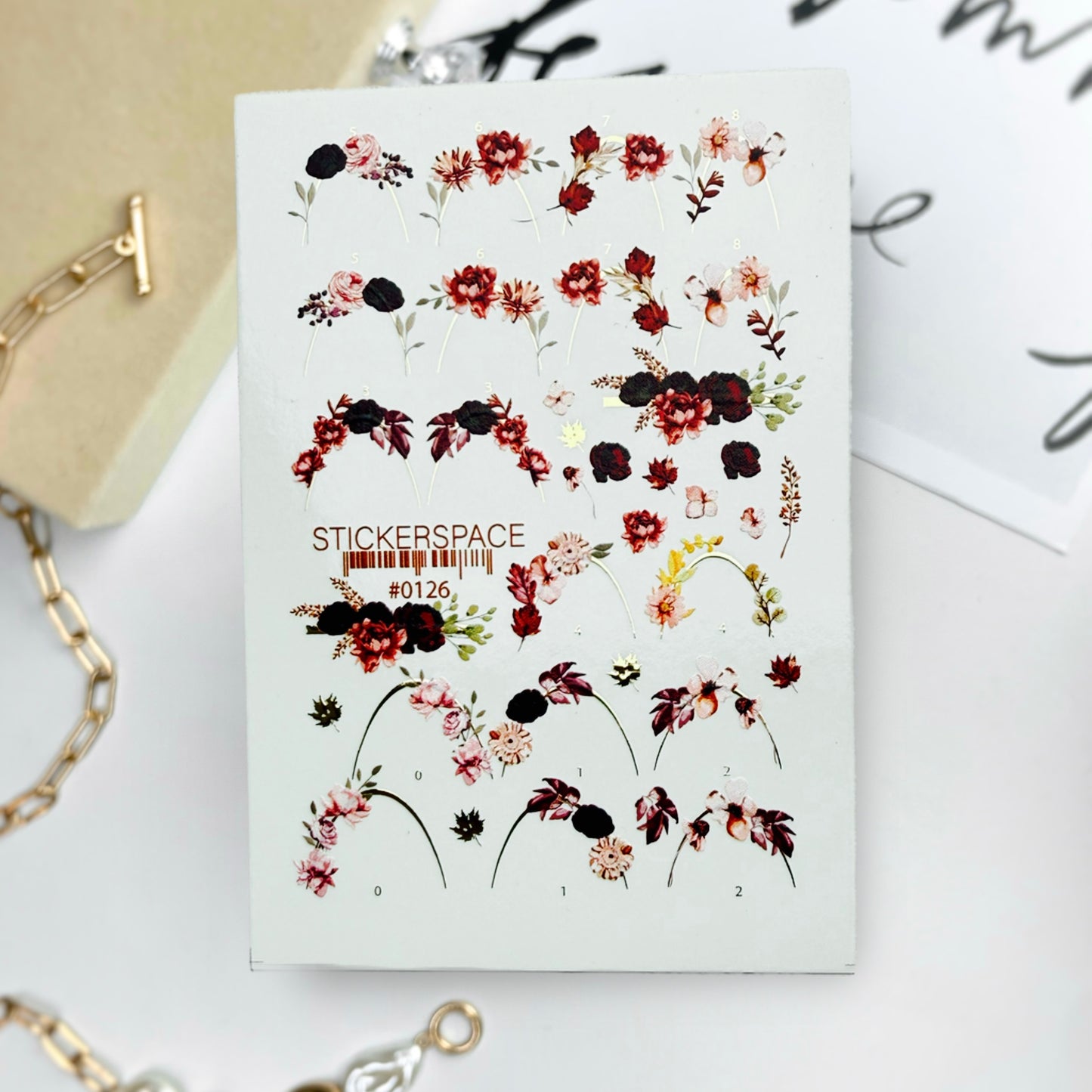 Комбіновані слайдери для нігтів - 0126