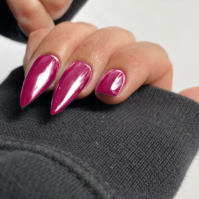 Міні-плівки для нігтів яскраво-рожевий S-00022