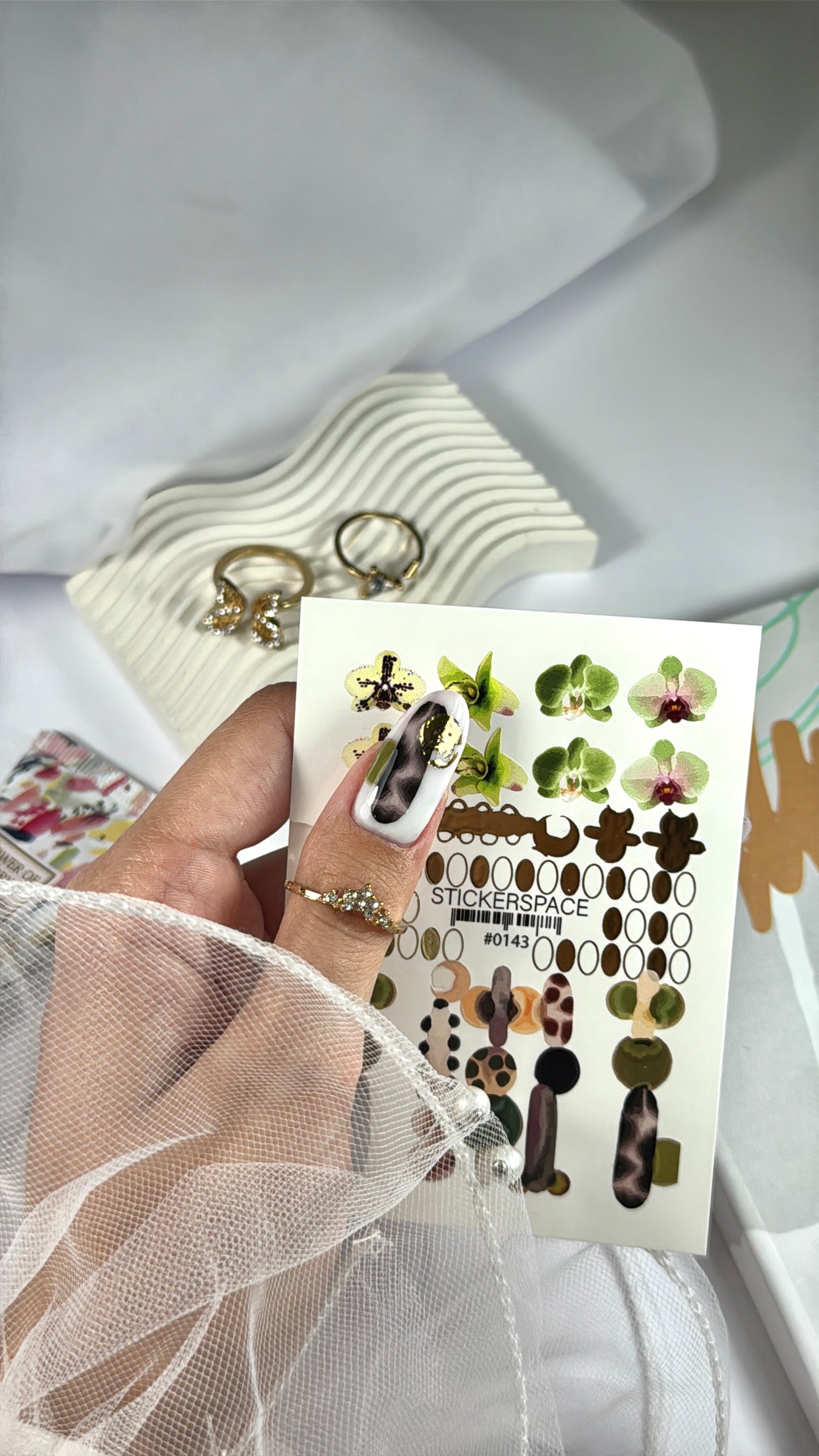 Комбіновані слайдери для нігтів - 0143