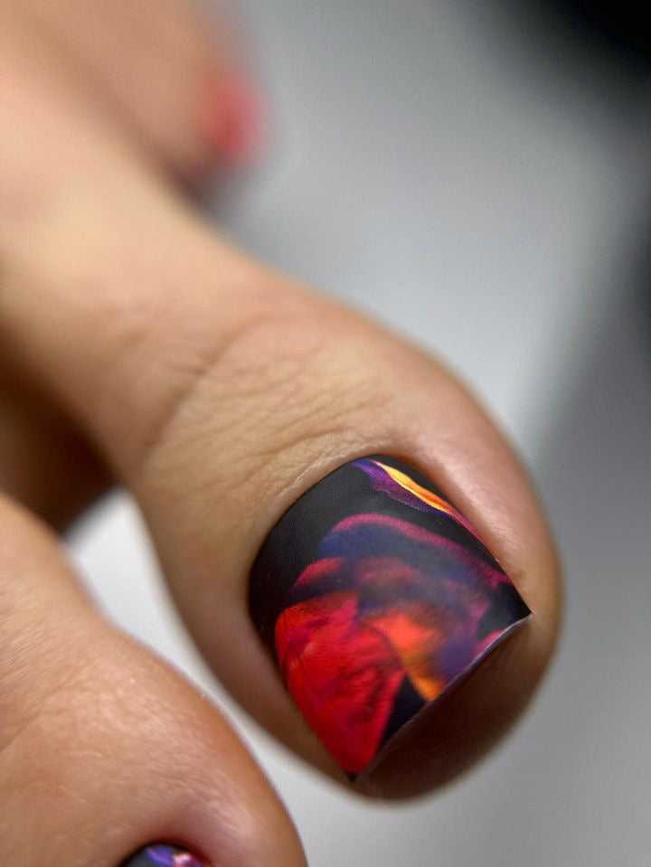 Nail pedicure wrap "Sunset"