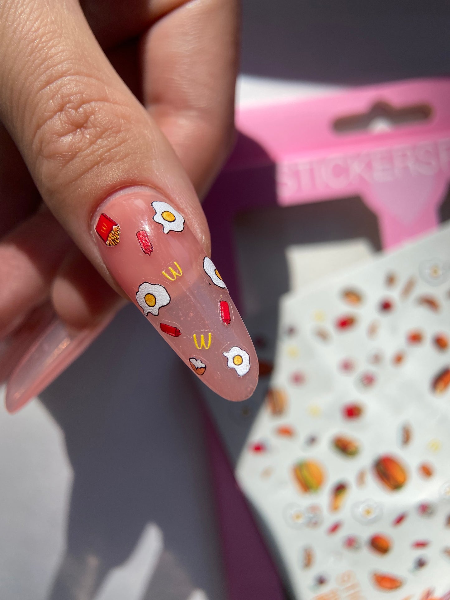 Nail stickers "Street food"