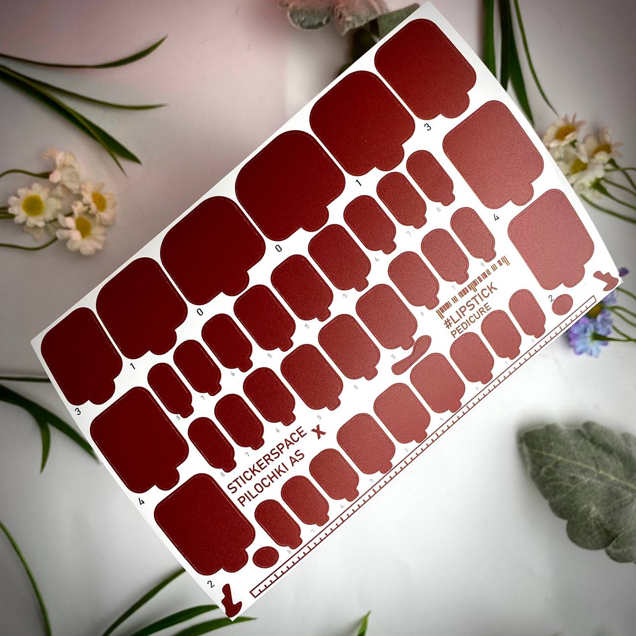 Плівки педикюр "Lipstick"