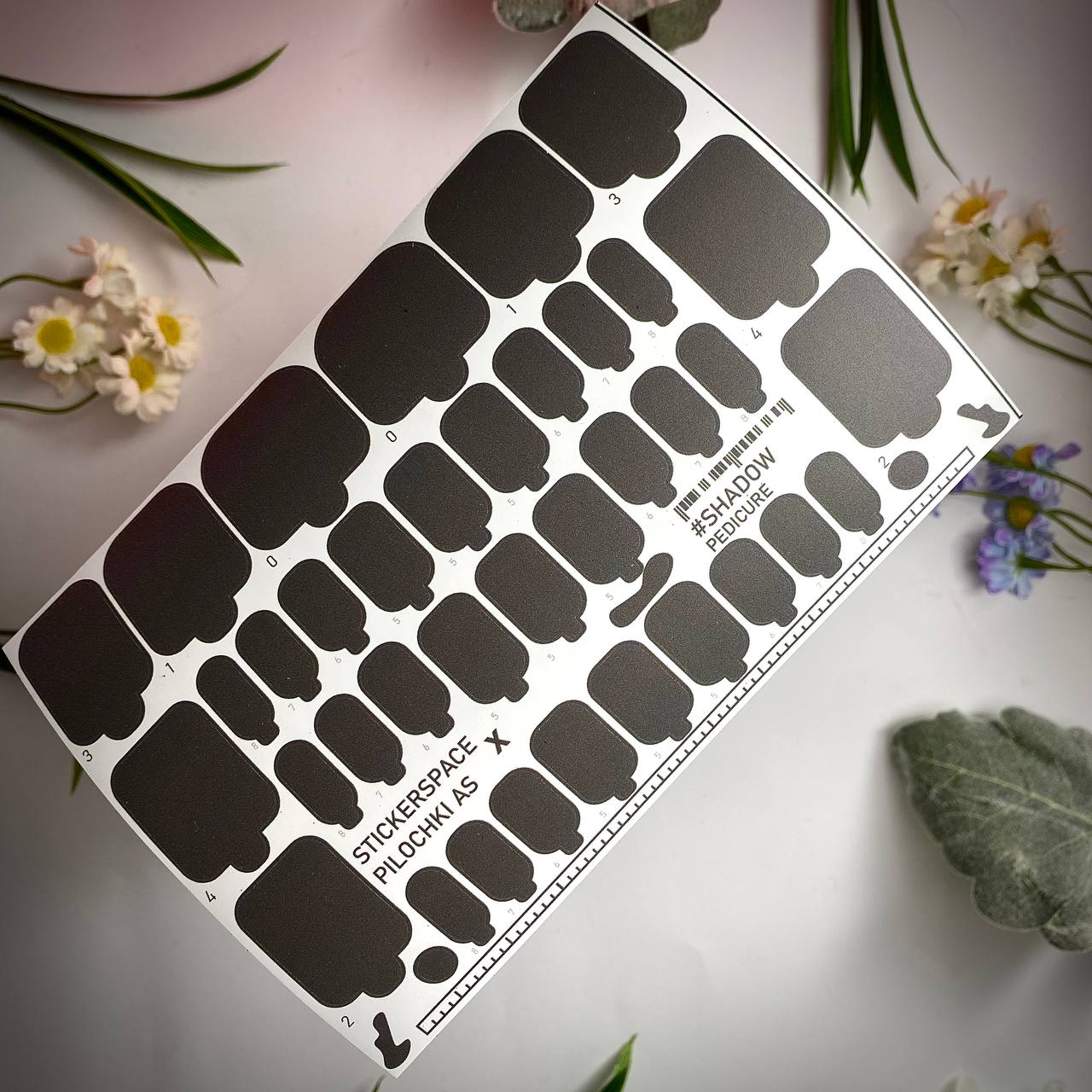 Nail pedicure wrap "Shadow"