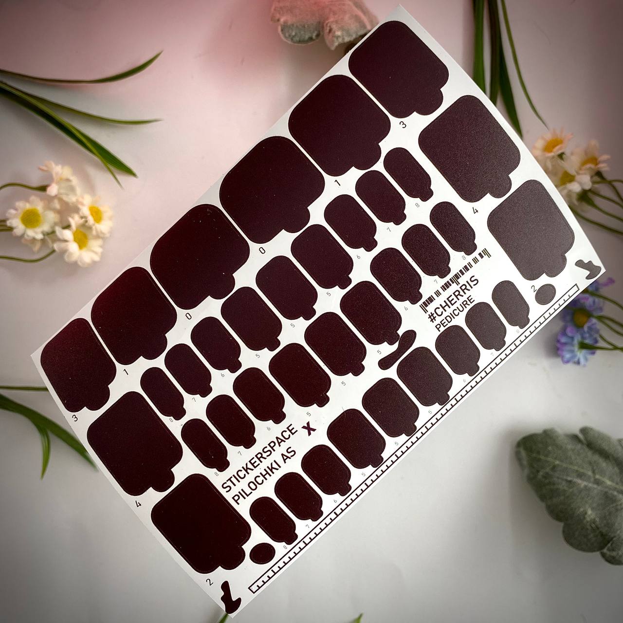 Плівки педикюр "Merlot"