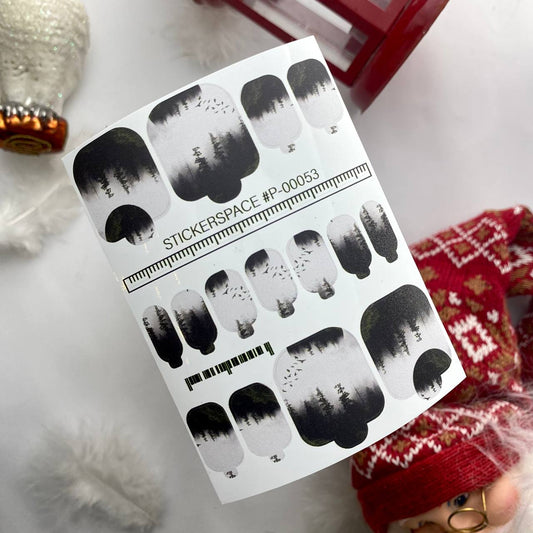 Міні-плівки для педикюру Різдво і Новий Рік P-00032