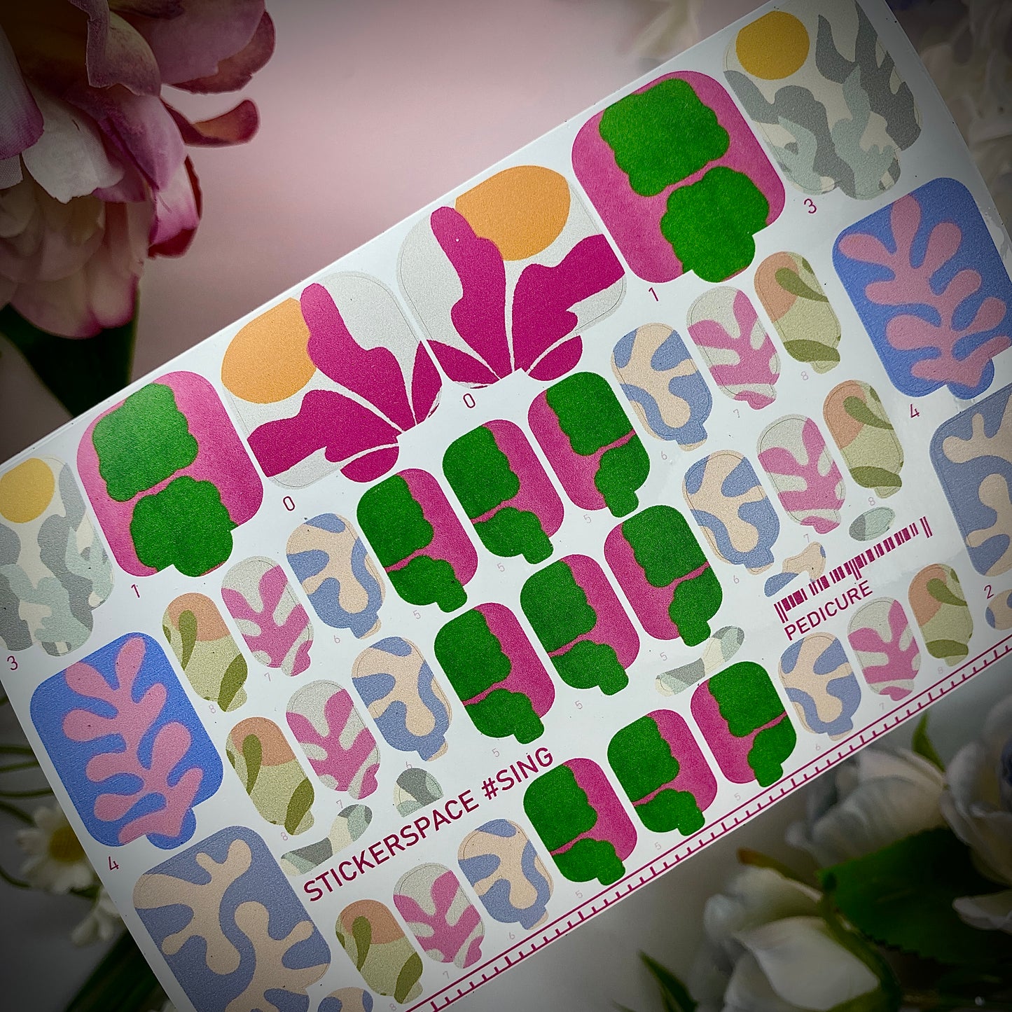 Nail pedicure wraps Sing