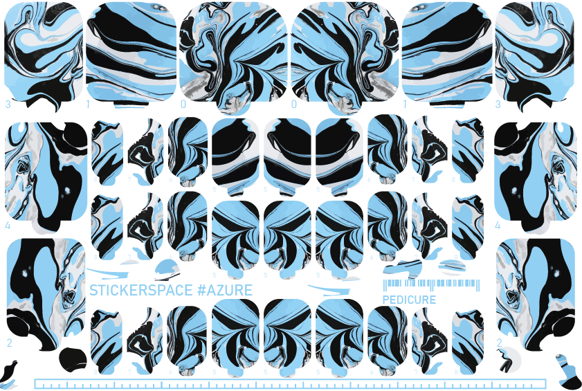 Плівки для нігтів "Azure"