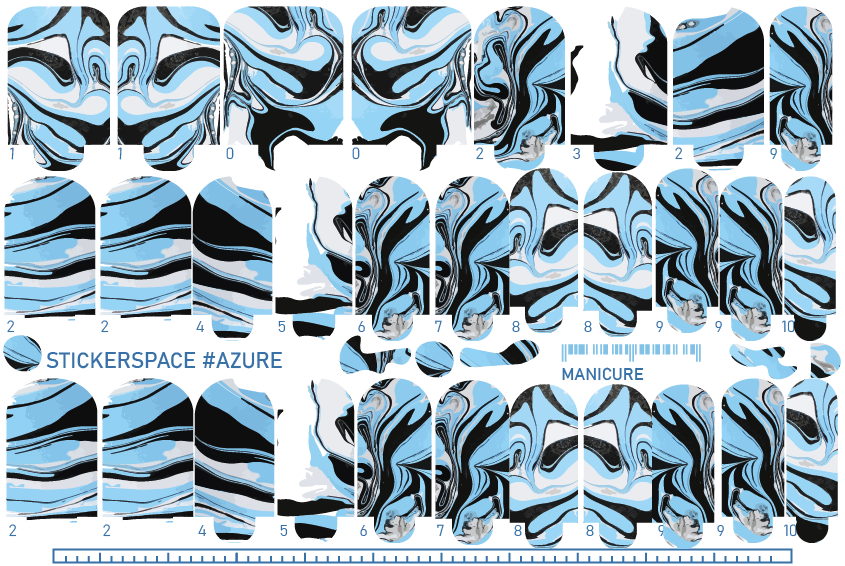 Nail wrap "Azure"