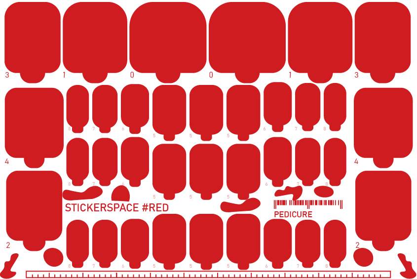 Плівки для нігтів  "Red"